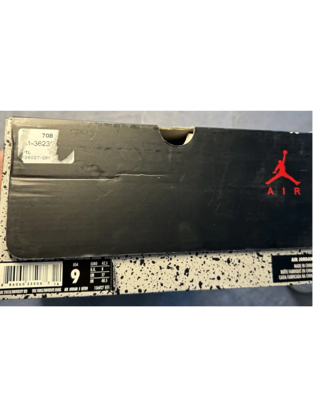 Air Jordan 5 P51 Camo Men’s Size 9 With The Original Box “2017”